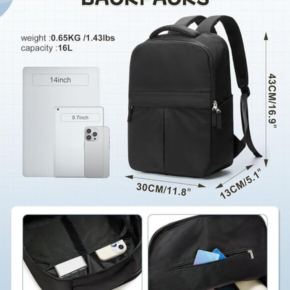 Laptop Backpack for Women Gym Backpack Casual Daypack Backpacks Travel Backpack - Picture 9 of 10